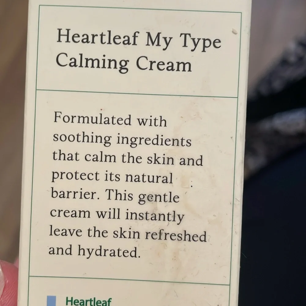 Calming cream NIB